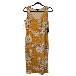 Multi-Coloured Magazine Women's Sleeveless Floral Midi Dress